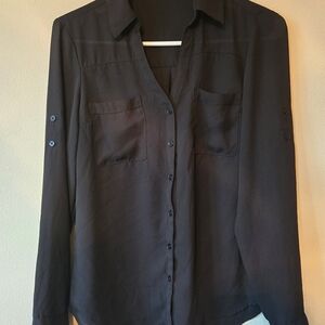 Express Classic Black Portofino Shirt